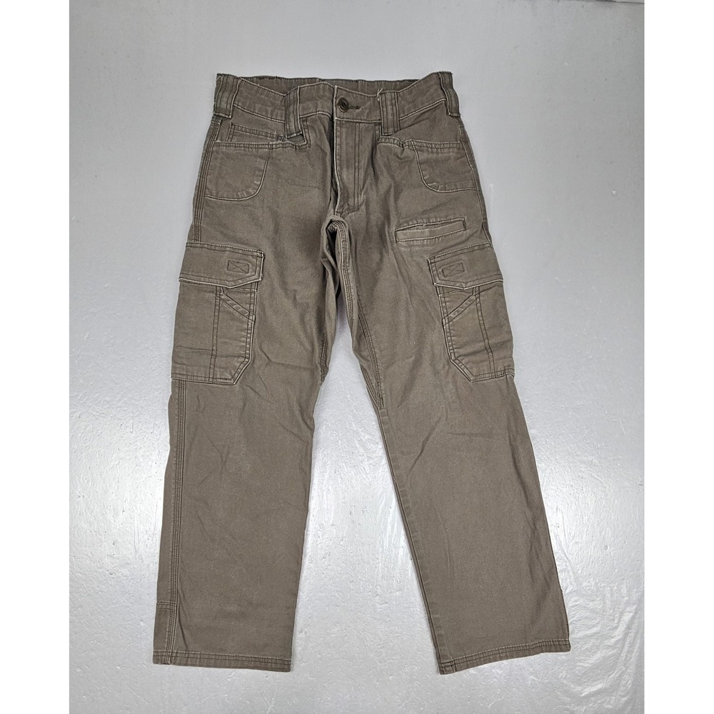 Noble Outfitters Pants Mens 30x30 Brown Cargo Canvas Straight Leg Workwear